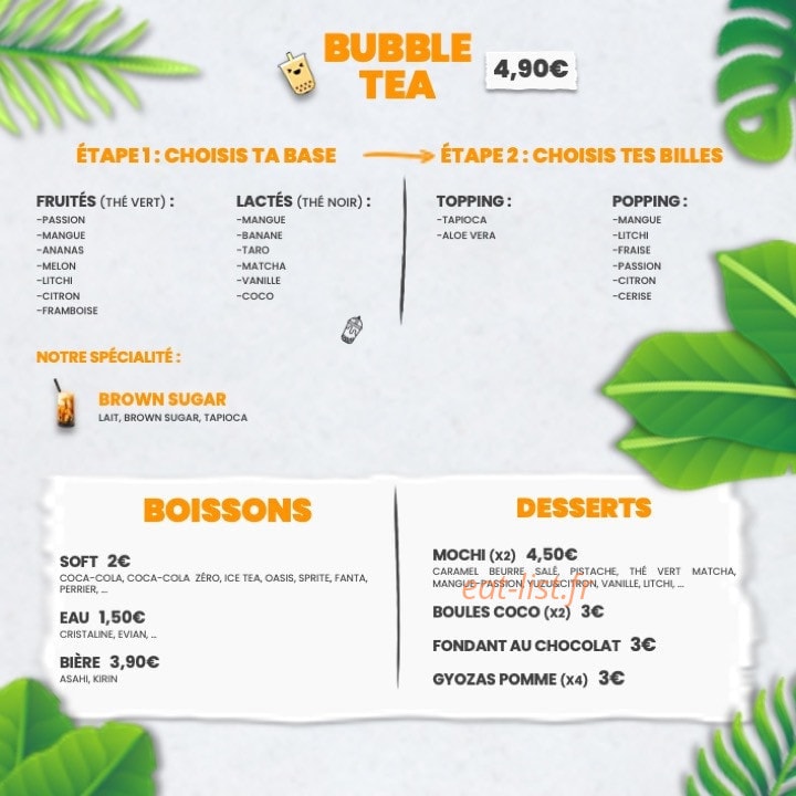 Bubble Poké — carte page 3
