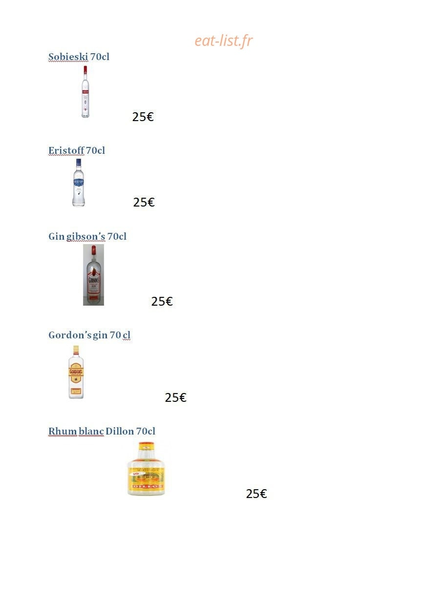 Drink and Eat — carte page 4