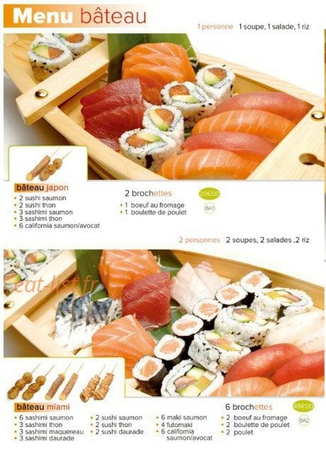 Espace Sushi — carte page 14
