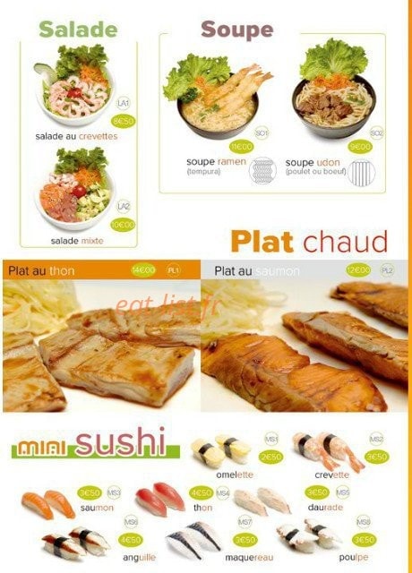Espace Sushi — carte page 4