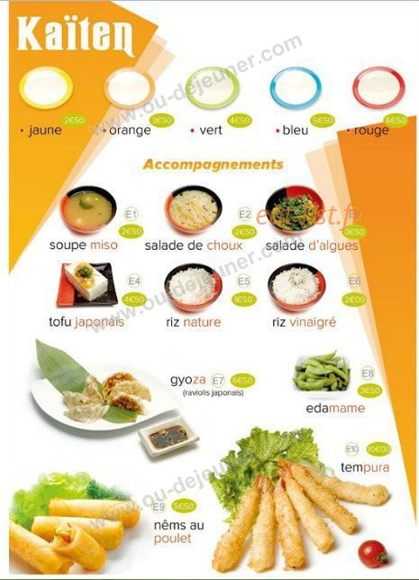 Espace Sushi — carte page 3