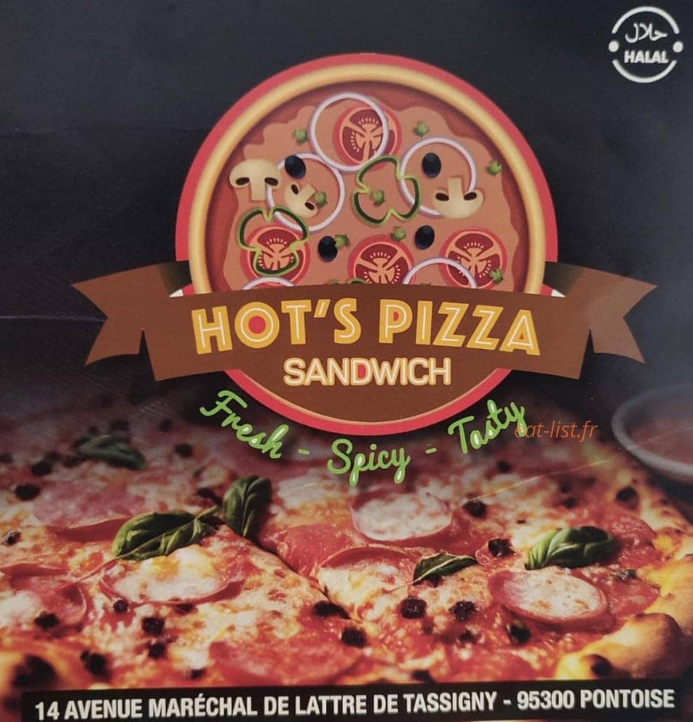 Hots'Pizza — carte page 1