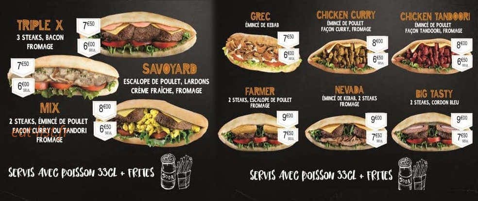 Hots'Pizza — carte page 4