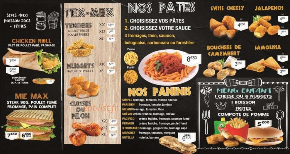 Hots'Pizza — carte page 6