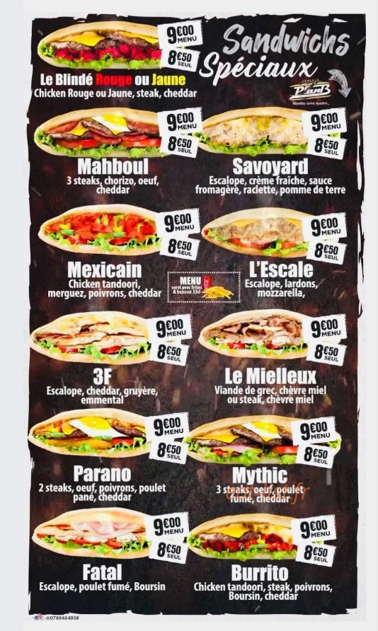 L'Escale Plan B — carte page 3