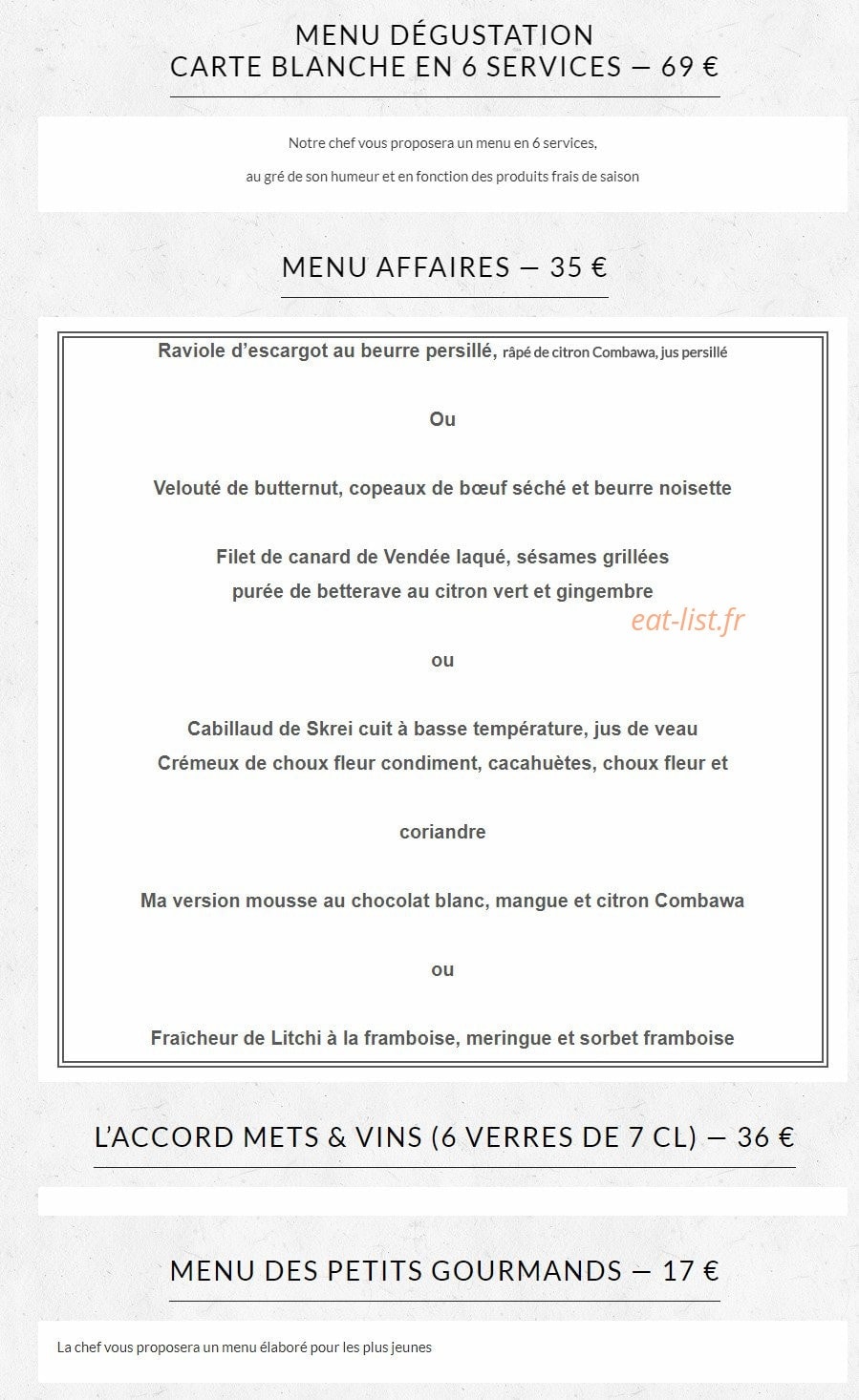 L'or Q'idée — carte page 2