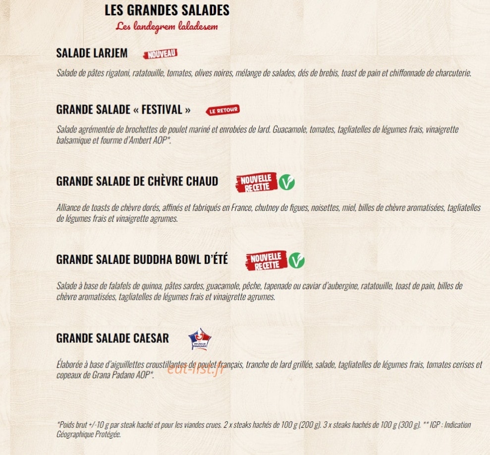 La Boucherie — carte page 2