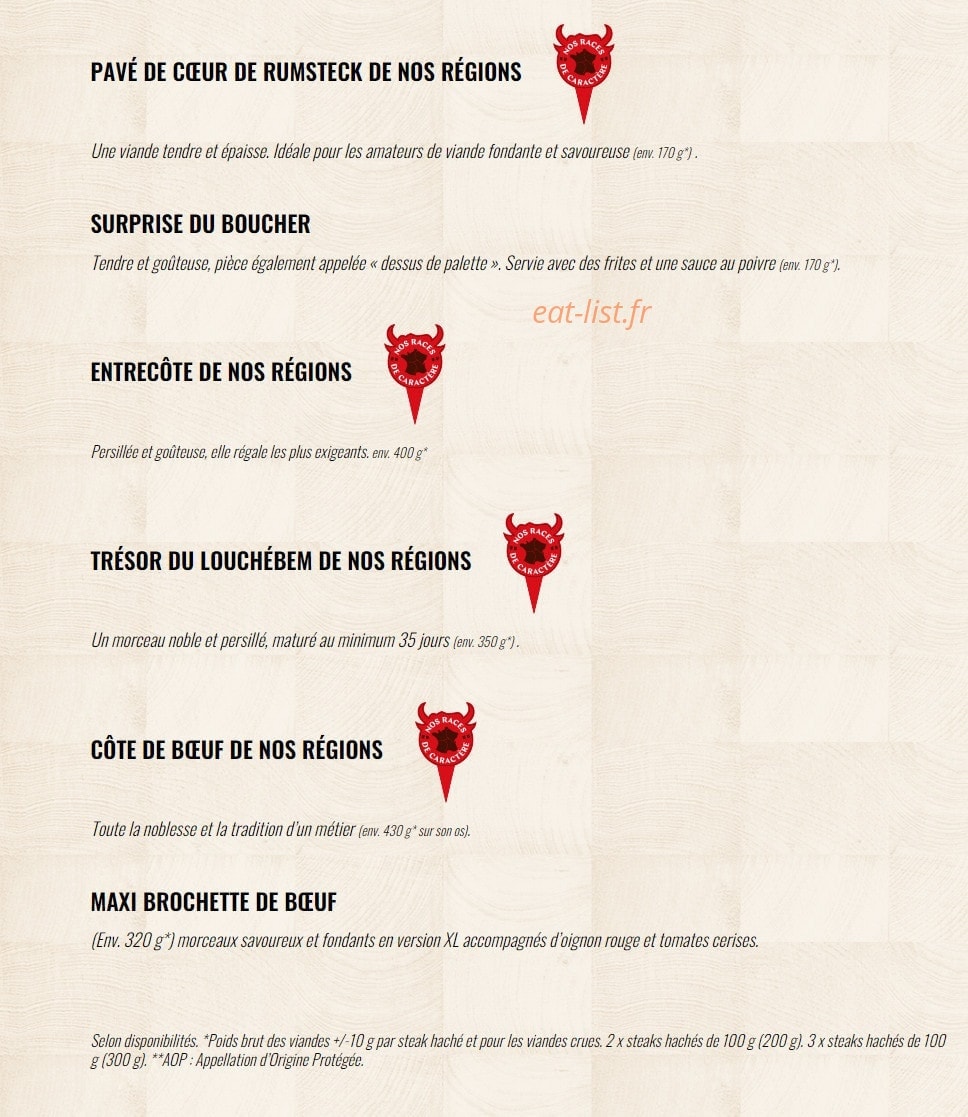 La Boucherie — carte page 4