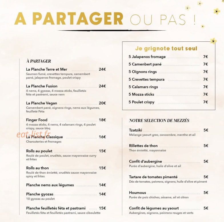 La brasserie du jardin — carte page 5