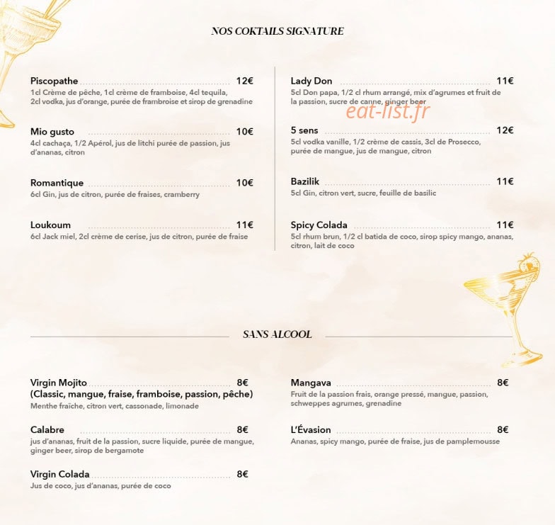 La brasserie du jardin — carte page 3