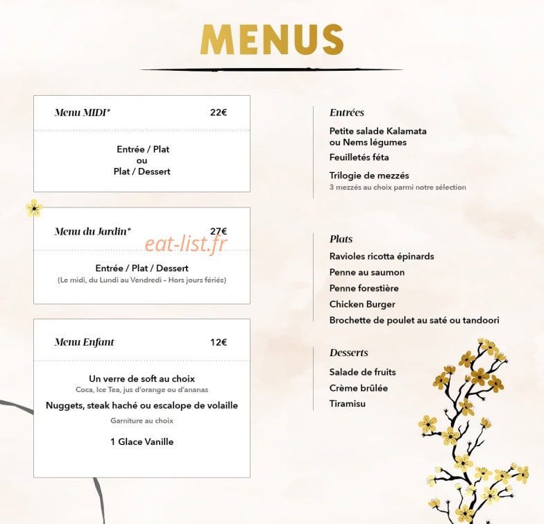 La brasserie du jardin — carte page 4