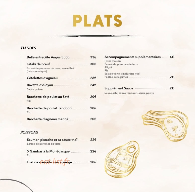 La brasserie du jardin — carte page 7