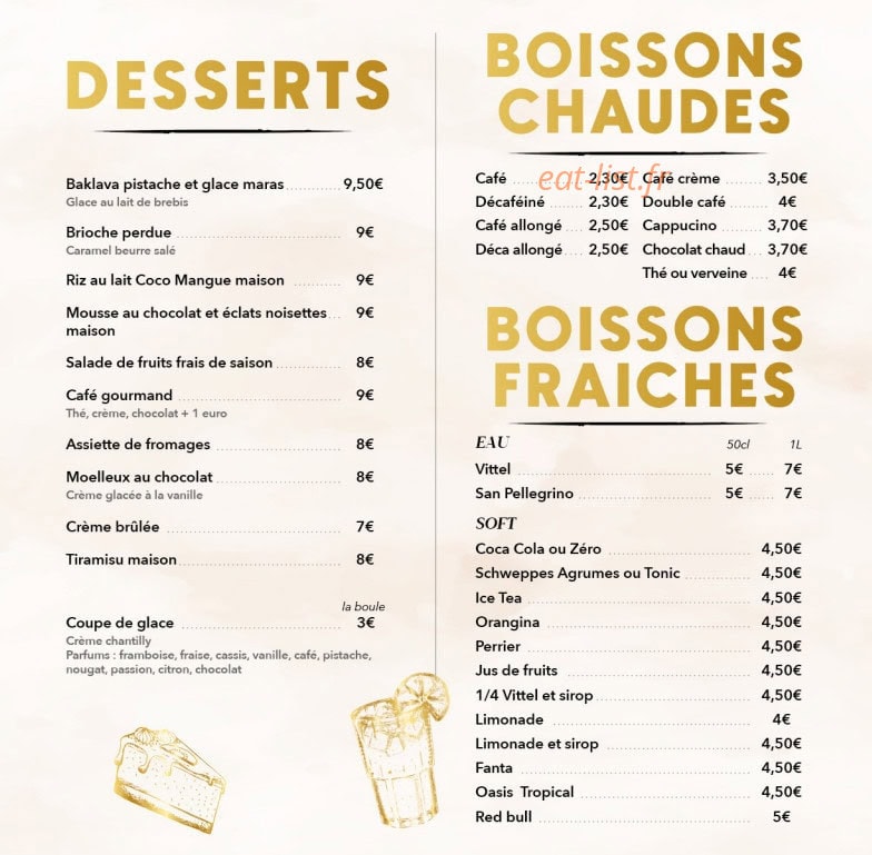 La brasserie du jardin — carte page 9