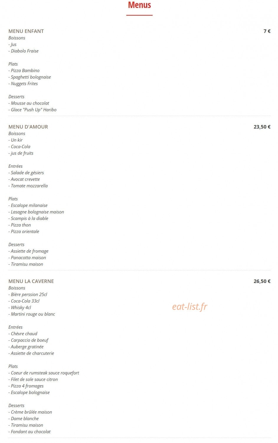 La caverne — carte page 8