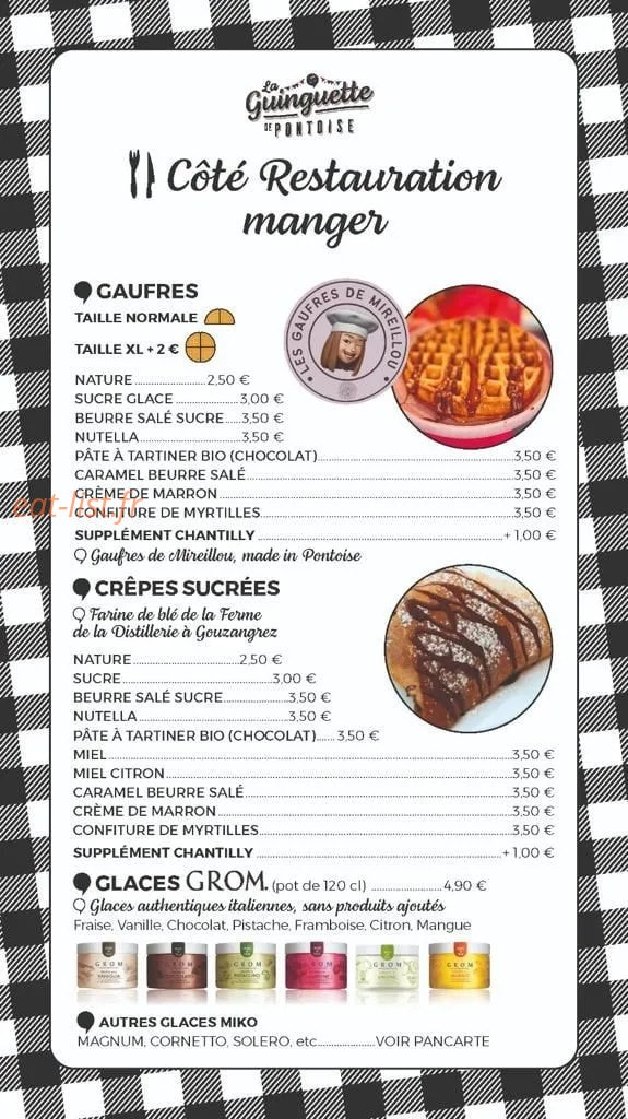 La Guinguette — carte page 3