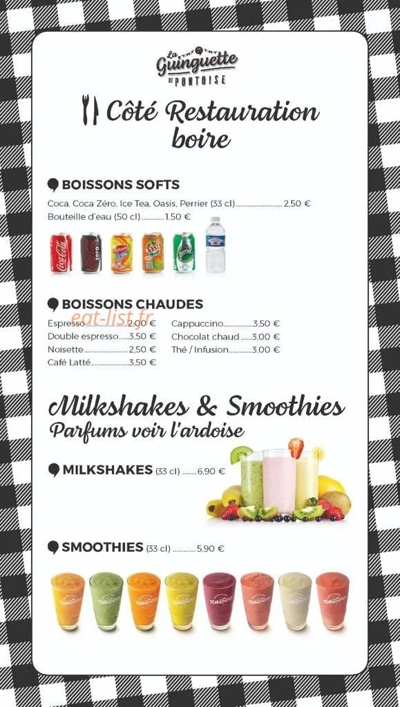 La Guinguette — carte page 4