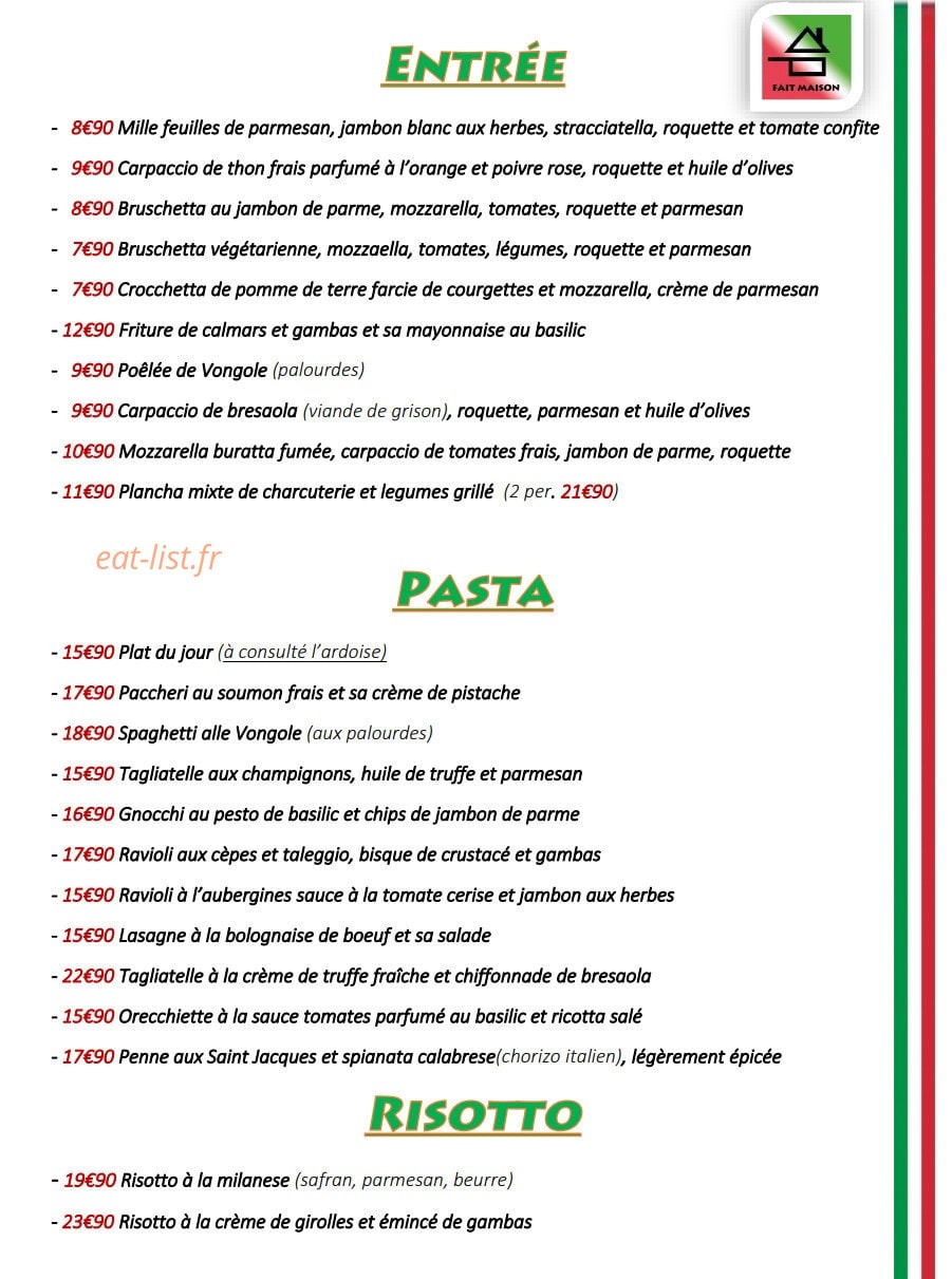 La Pugliese — carte page 2