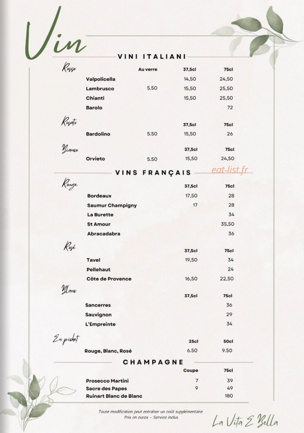La Vita È Bella — carte page 6