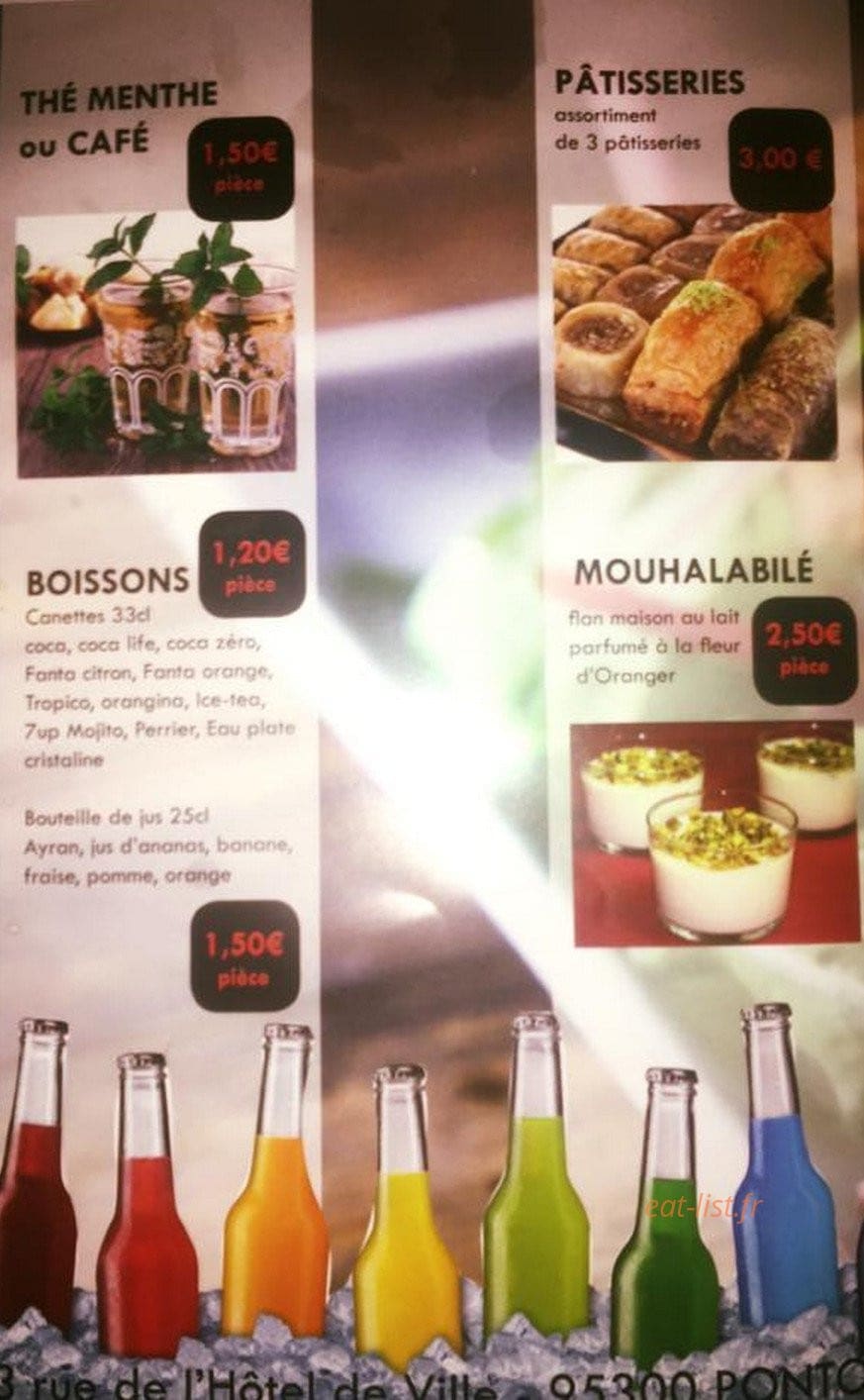 Les Saveurs de Damas — carte page 4