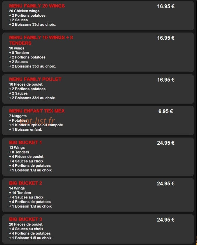 Mia Pizza — carte page 15