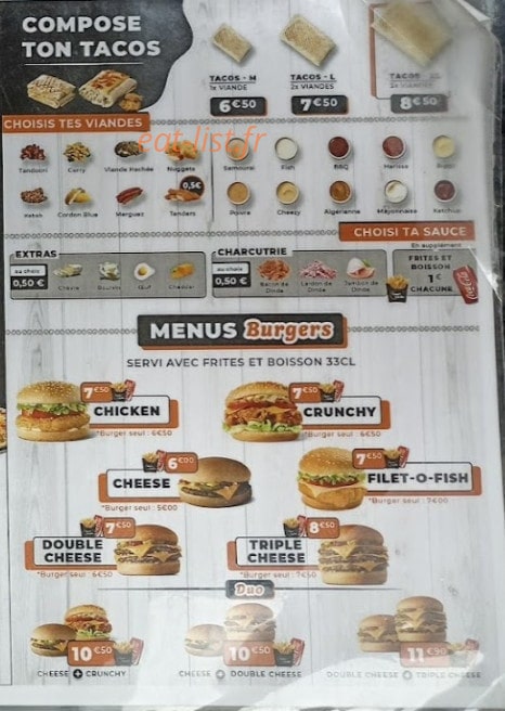 Naan's Chicken — carte page 5