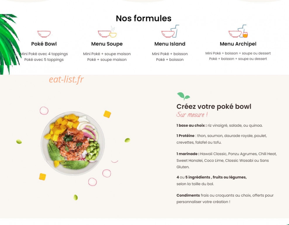 Poké Bar — carte page 2