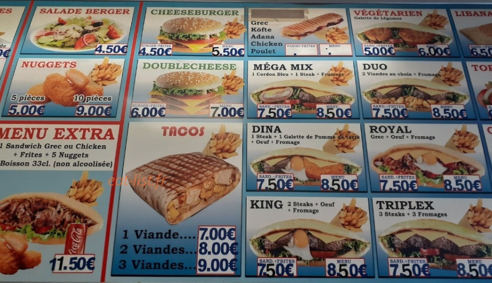 Restaurant istanbul — carte page 2