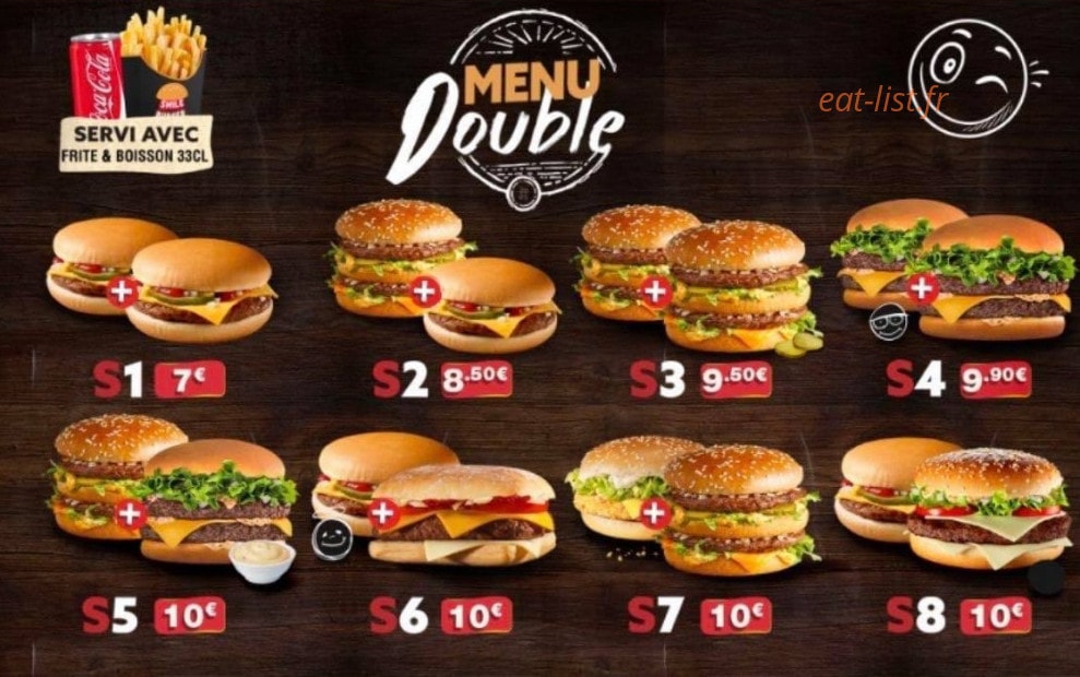 Smile burger — carte page 2