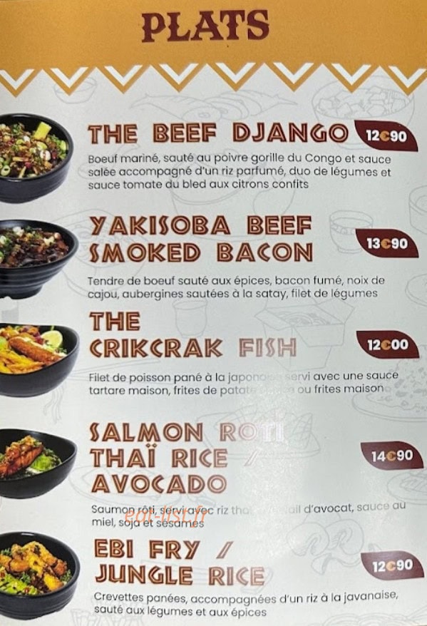 Afrik Asian's Soul — carte page 1