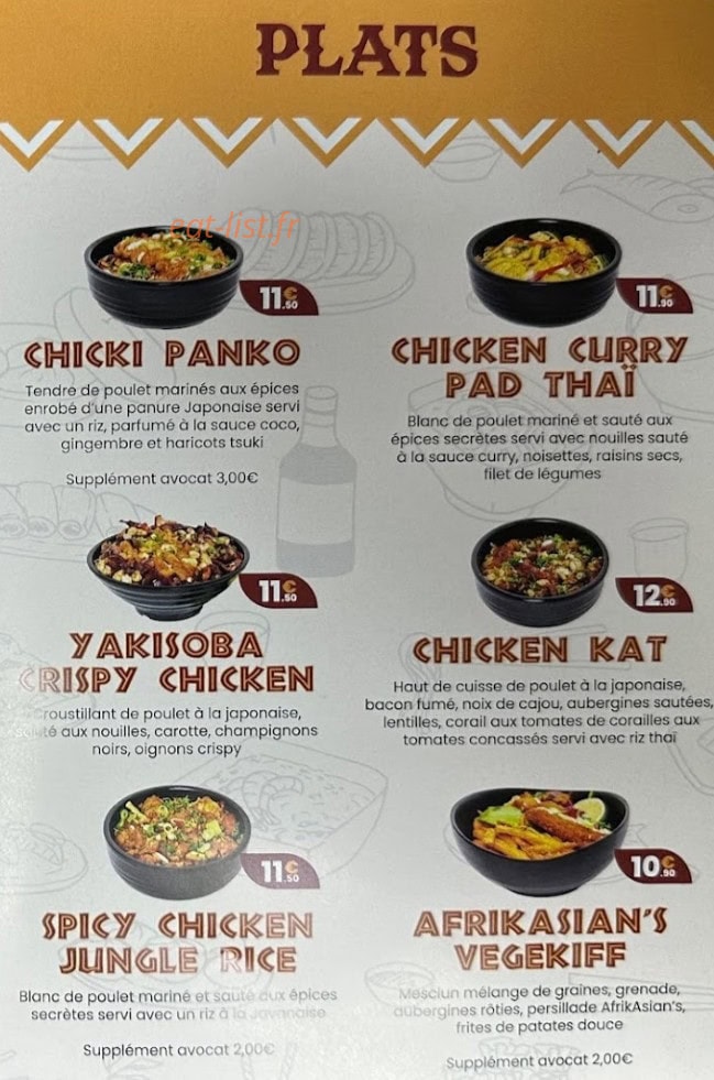 Afrik Asian's Soul — carte page 2