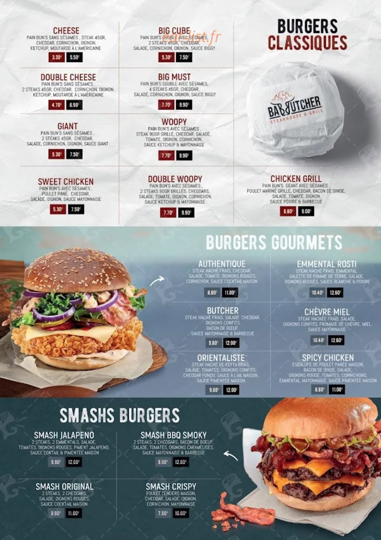 Bab Butcher — carte page 1