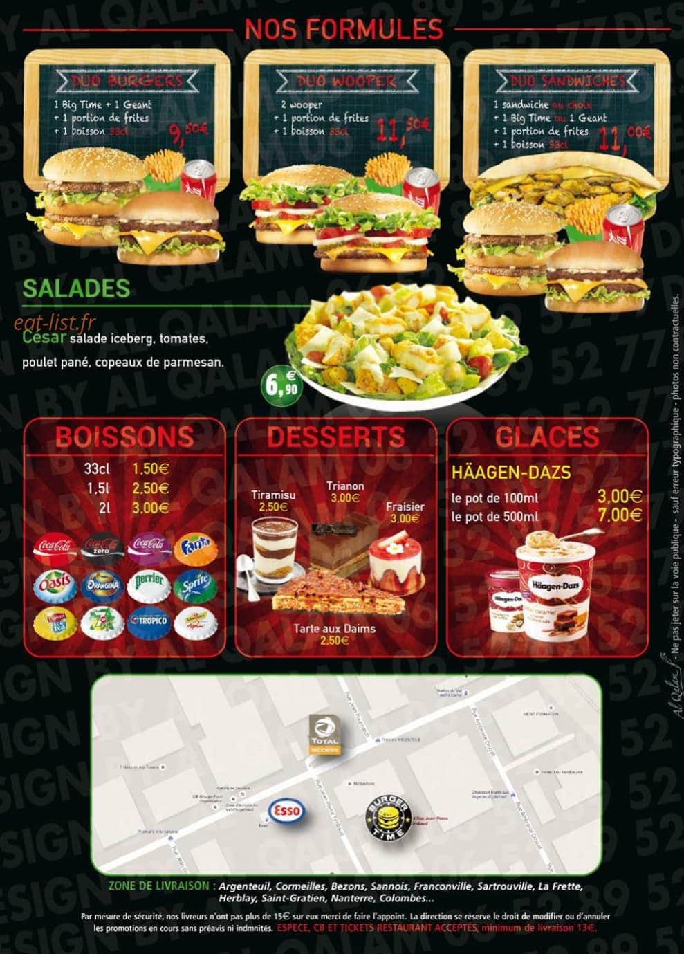 Burger Time — carte page 4