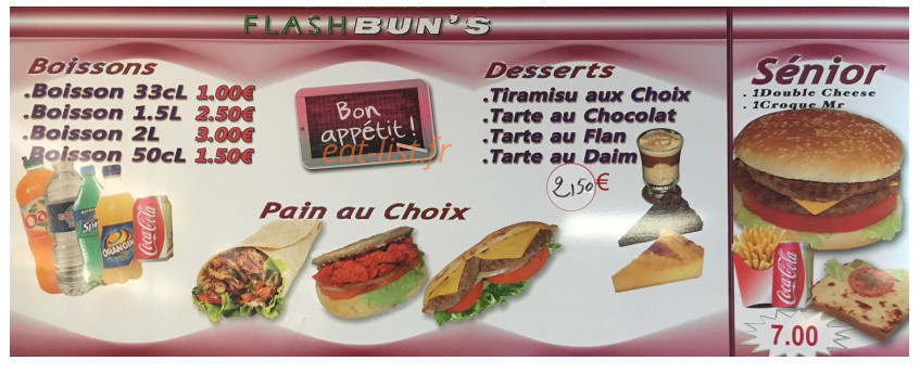 Chic's Burgers — carte page 5