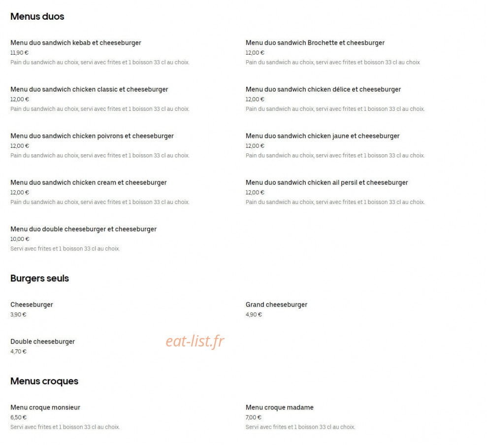 Cool Time — carte page 2