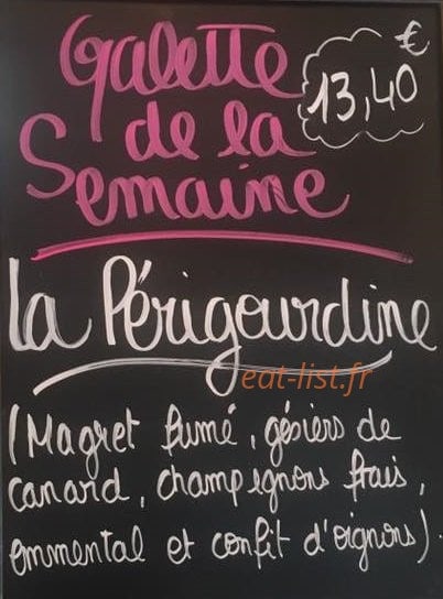 Crêperie N 75 — carte page 1
