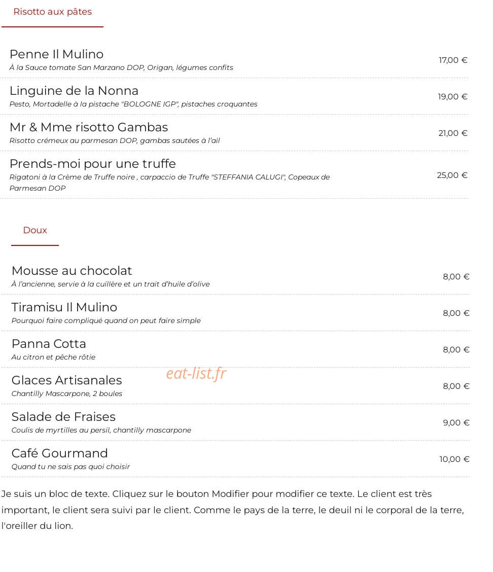Il Mulino — carte page 2