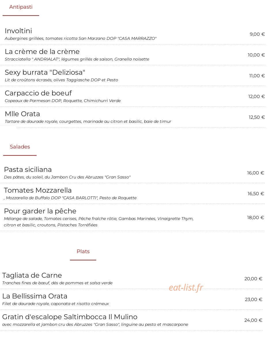 Il Mulino — carte page 1