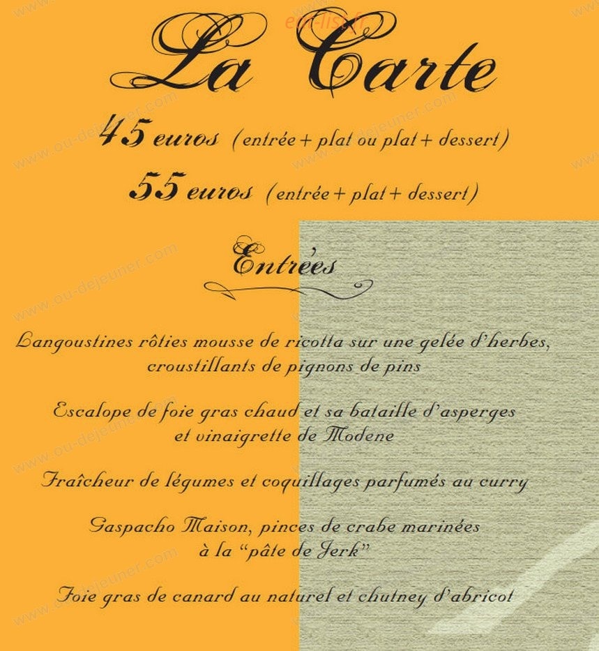La Ferme d'Argenteuil — carte page 2