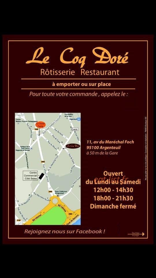 Le coq doré — carte page 1