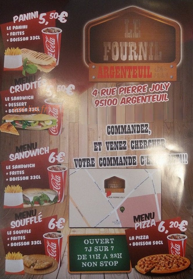 Le Fournil — carte page 1