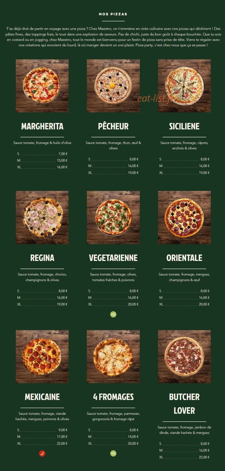 Le Maestro — carte page 1