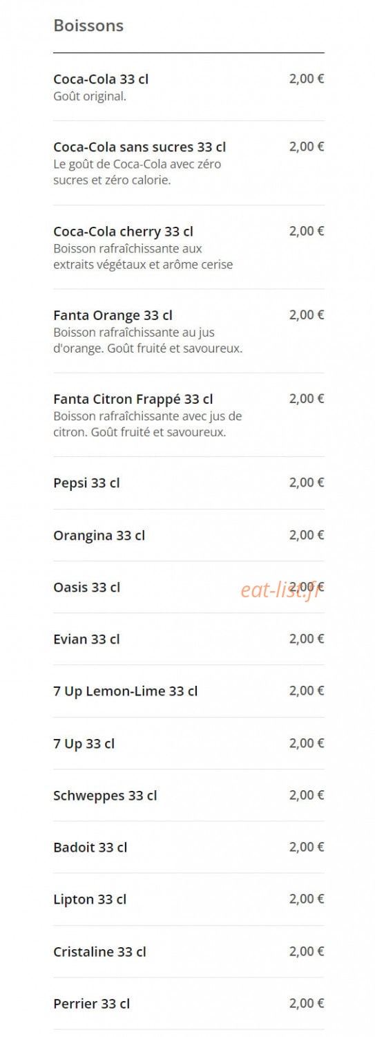 Le New Pari's — carte page 6