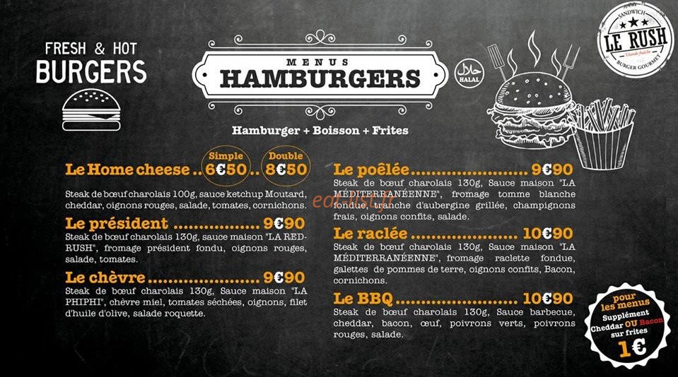 Le Rush — carte page 1