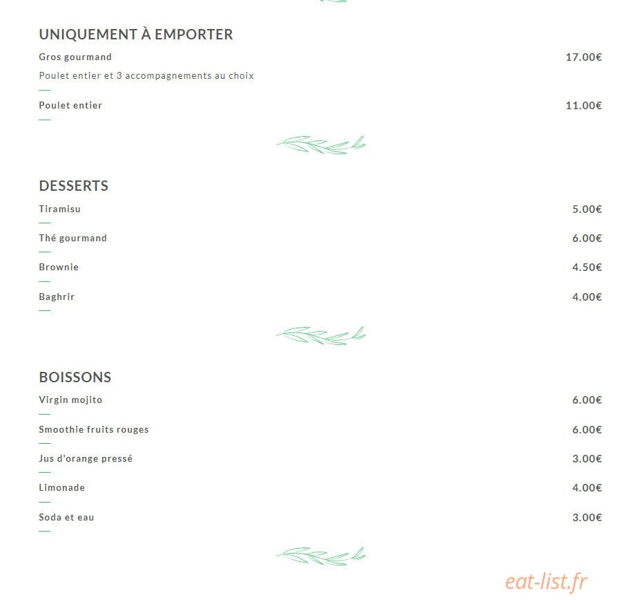 Lisa Roast — carte page 2