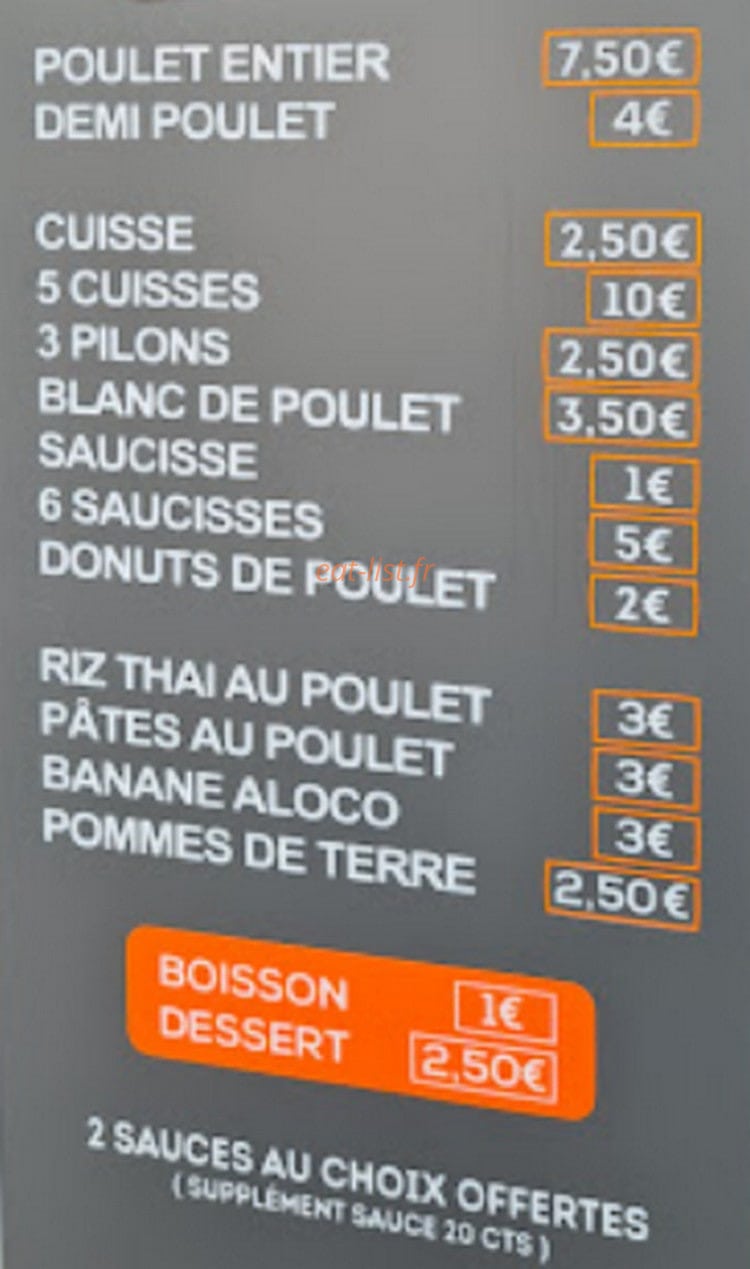 Master Poulet — carte page 2
