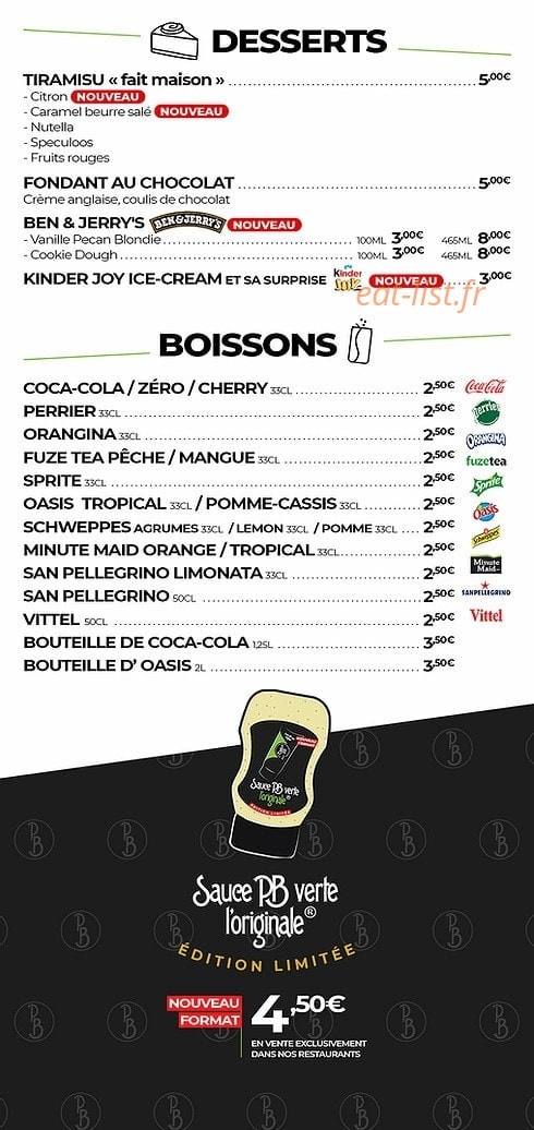PB Poulet Braisé — carte page 4