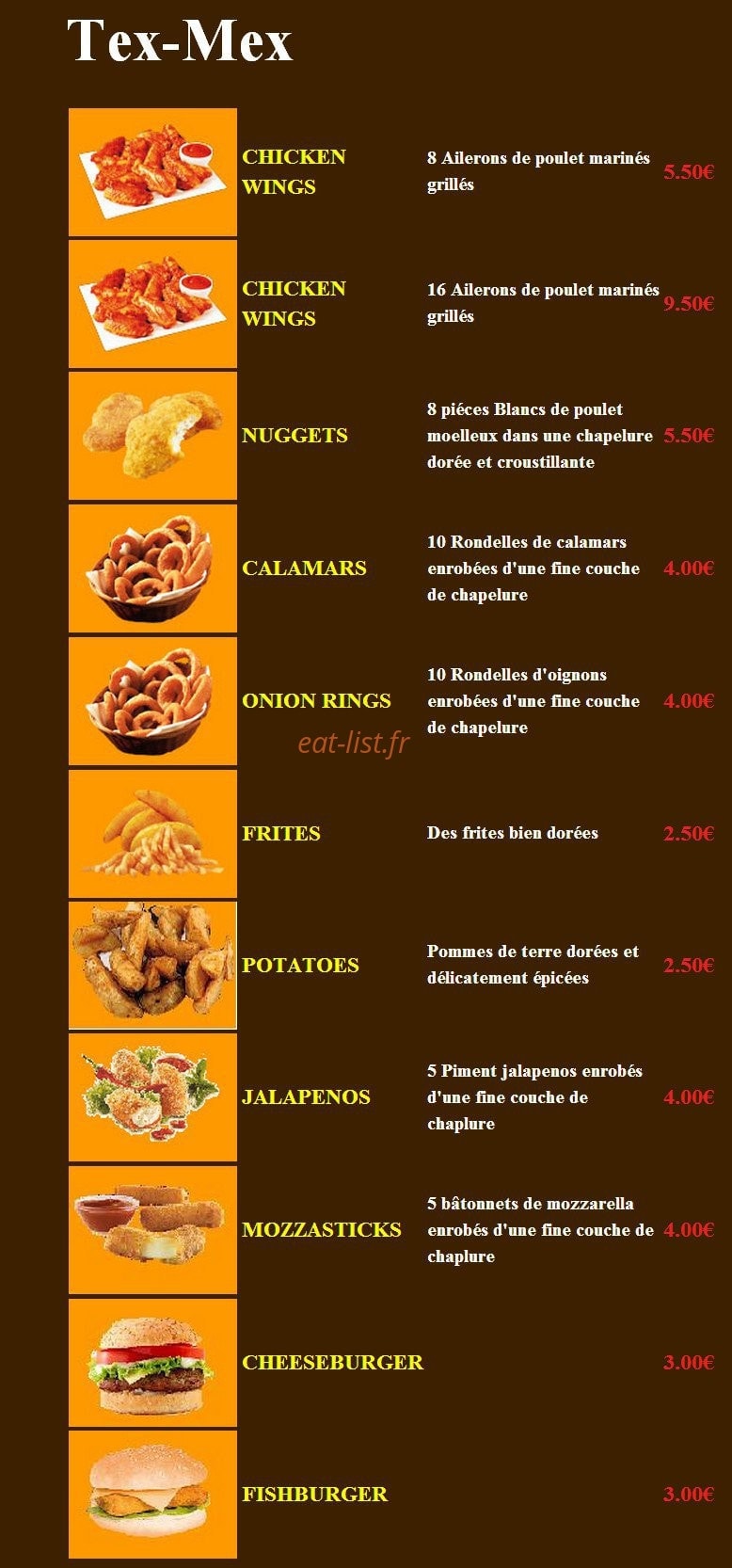 Planète pizza — carte page 7