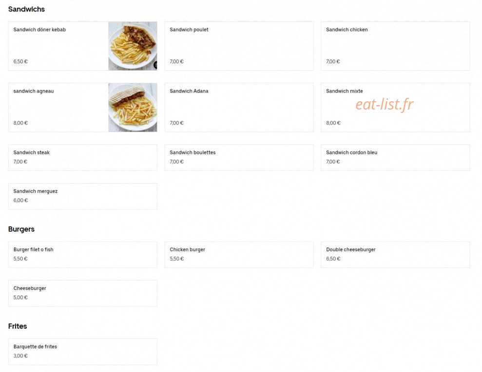 Restaurant Izmir — carte page 3