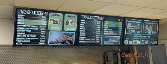 Sultan Kebap — carte page 1