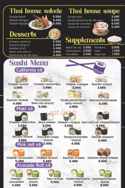 Thaï House — carte page 5